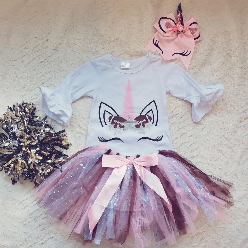 ๐ HP ๐ Unicorn Football Tutu set - Picture 1 of 2
